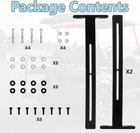 Golf Cart Soundbar Mounting T-Bracket Fits for SE18, SE26, SEB26, SEDS32 Soundbars Adjustable Steel Speaker Bracket Mounts Black Roof Mount in Saudi Arabia