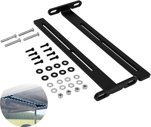 Golf Cart Soundbar Mounting T-Bracket Fits for SE18, SE26, SEB26, SEDS32 Soundbars Adjustable Steel Speaker Bracket Mounts Black Roof Mount in Saudi Arabia