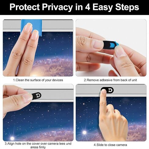 6 حزمة كاميرا ويب تغطية شريحة - T1 Oval White Camer Camera Coerder لـ MacBook Air و MacBook Pro و IMAC و iPad وغطاء كاميرا الخصوصية لملحقات Mac وملحقات الكمبيوتر in Saudi Arabia