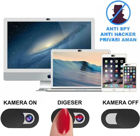 6 حزمة كاميرا ويب تغطية شريحة - T1 Oval White Camer Camera Coerder لـ MacBook Air و MacBook Pro و IMAC و iPad وغطاء كاميرا الخصوصية لملحقات Mac وملحقات الكمبيوتر in Saudi Arabia