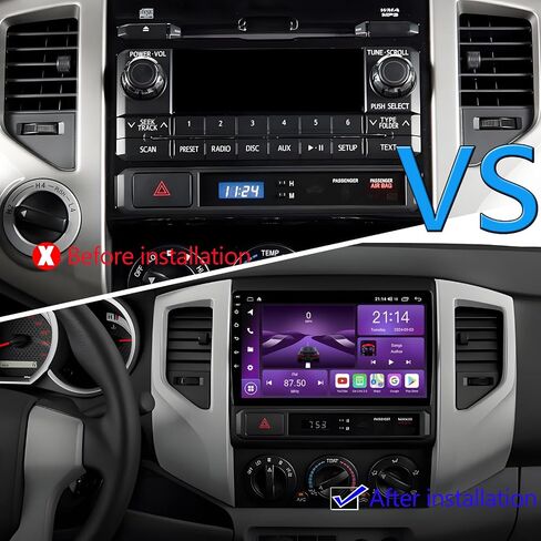 لترقية راديو Toyota Tacoma 2005-2015: Android 14 Car Stereo مع Carplay Android Auto - 9 بوصة وحدة الشاشة التي تعمل باللمس مع Bluetooth GPS Navigation 2+32g in Kuwait
