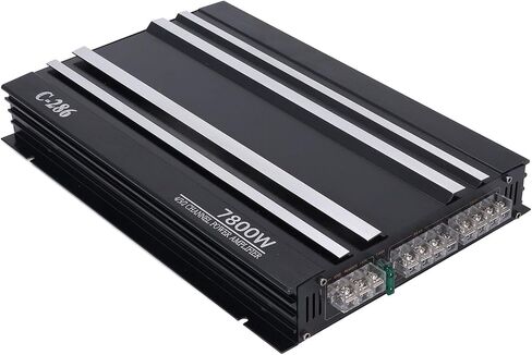 4 Channel Car Stereo Amplifier,Car Amplifier 7800W 4 Channels Class AB Aluminum Alloy Pure Bass Power Amp for DC 12V Truck Boat UTV Motorcycle in Saudi Arabia