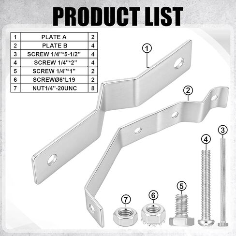 BLULU 2 PCS تنفيس أنبوب تنفيس لمدة 2-1/2 "إلى 5-1/2" أنبوب تنفيس-(1 "إلى 1.25" قوس ماست) جبل هوائيات التليفزيون الصلب المجلفن للخارج in Kuwait