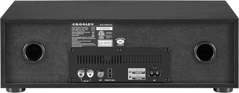 CROSLEY CR3501A-MA Fleetwood Retro Clock Clock Radio FM ومشغل أقراص مضغوطة مع مكبرات صوت بلوتوث ستيريو ، الماهوجني in Saudi Arabia