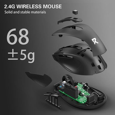 Redragon اللاسلكية الماوس BT5.0/3.0 و 2.4G ، 6 أزرار ، 5 مستوى 4000DPI الماوس بلوتوث ، بطارية 18 شهر in Saudi Arabia