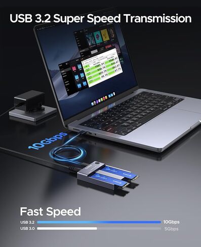 Orico J10 1TB Gen 3x4 SSD مع Dual Bay SSD Cloner M2P2 in Kuwait