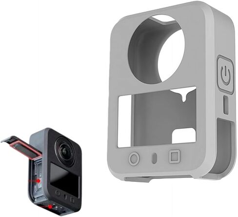 Silicone Protective Case for DJI OSMO 360 – Scratch-Resistant & Shock-Absorbing Body Cover with Precise Cutouts & Button Protrusion (Black) in Saudi Arabia