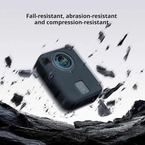 Silicone Protective Case for DJI OSMO 360 – Scratch-Resistant & Shock-Absorbing Body Cover with Precise Cutouts & Button Protrusion (Black) in Saudi Arabia