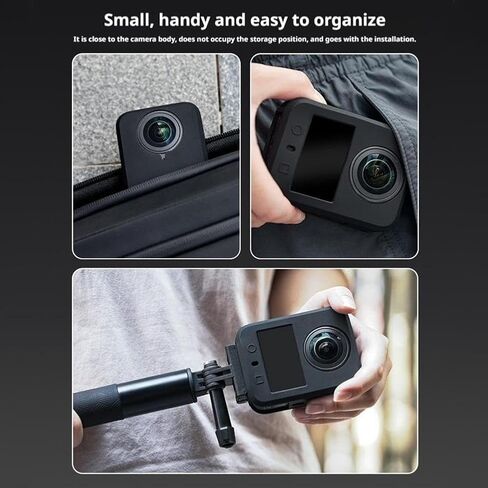 Silicone Protective Case for DJI OSMO 360 – Scratch-Resistant & Shock-Absorbing Body Cover with Precise Cutouts & Button Protrusion (Black) in Saudi Arabia