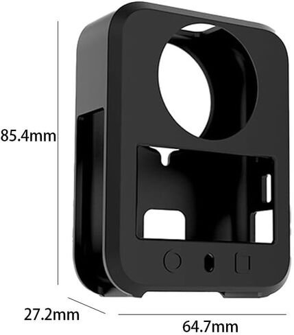 Silicone Protective Case for DJI OSMO 360 – Scratch-Resistant & Shock-Absorbing Body Cover with Precise Cutouts & Button Protrusion (Black) in Saudi Arabia