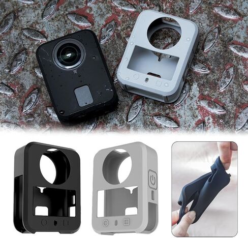 Silicone Protective Case for DJI OSMO 360 – Scratch-Resistant & Shock-Absorbing Body Cover with Precise Cutouts & Button Protrusion (Black) in Saudi Arabia