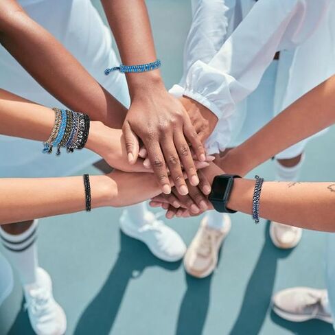 6 Pcs Paracord Bracelets Adjustable Rope String Bracelet Woven Braided Bracelet Multicolor Friendship Cord Bracelets for Men Women Outdoor Camping Climbing Gifts in Saudi Arabia