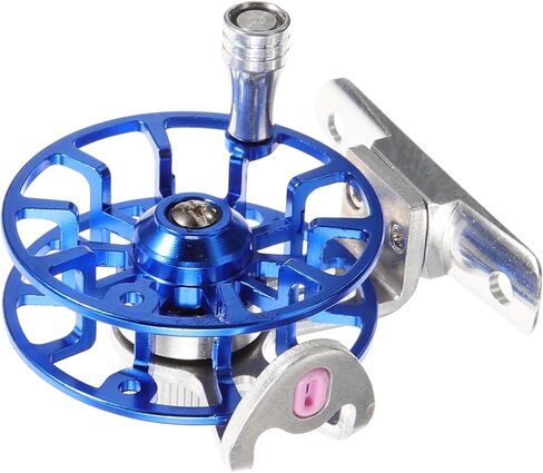 Aluminium Alloy Fishing Reel Right Hand Blue Lightweight Durable Fly Reel for Sea and Freshwater Anglers with Creative Design and Portable Use in Saudi Arabia