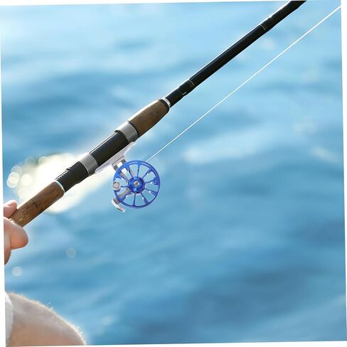 Aluminium Alloy Fishing Reel Right Hand Blue Lightweight Durable Fly Reel for Sea and Freshwater Anglers with Creative Design and Portable Use in Saudi Arabia