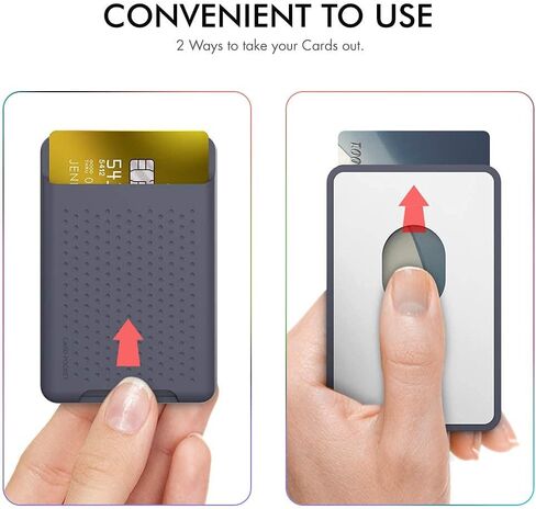 حامل بطاقة Biajiya لظهر الهاتف للوقوف Magsafe Magnetic Silicone Wallet متوافق مع iPhone17/16/15/14/13/21/21 in Kuwait