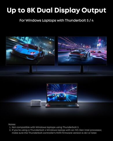 محطة إرساء Anker Prime TB5 ، 14-in-1 Thunderbolt 5 Dock & Anker Captop Charger ، 140W Max USB C Charger ، 4-Port Multi-Device Charging in Saudi Arabia