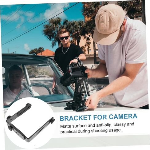 قوس معدني مزدوج على شكل Gatuida لحامل كاميرا Speedlight و Camcorder مع ملحق التصوير الفوتوغرافي القابل للفصل in Saudi Arabia