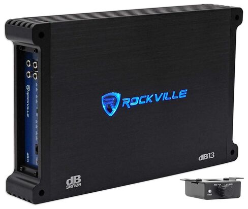 ROCKVILLE DB13 3000 واط الذروة/750W CEA تصنيف RMS Mono 2 OHM Amplifier+AMP KIT in Kuwait