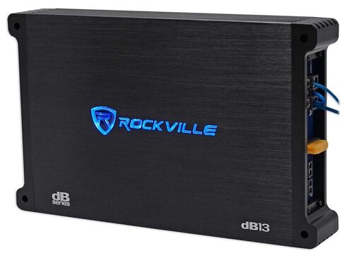 ROCKVILLE DB13 3000 واط الذروة/750W CEA تصنيف RMS Mono 2 OHM Amplifier+AMP KIT in Kuwait