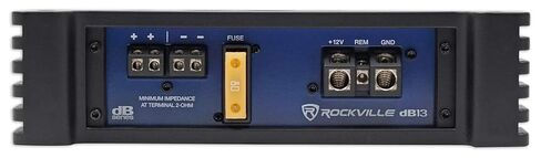 ROCKVILLE DB13 3000 واط الذروة/750W CEA تصنيف RMS Mono 2 OHM Amplifier+AMP KIT in Kuwait