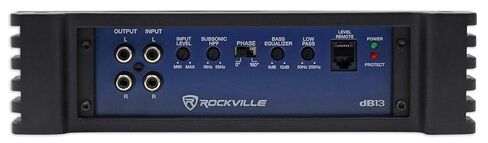ROCKVILLE DB13 3000 واط الذروة/750W CEA تصنيف RMS Mono 2 OHM Amplifier+AMP KIT in Kuwait