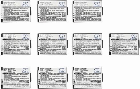 (10 Pack) XSP Battery for FrontRow FR Wearable Lifestyle PN 450-7359-101 800mAh in Saudi Arabia