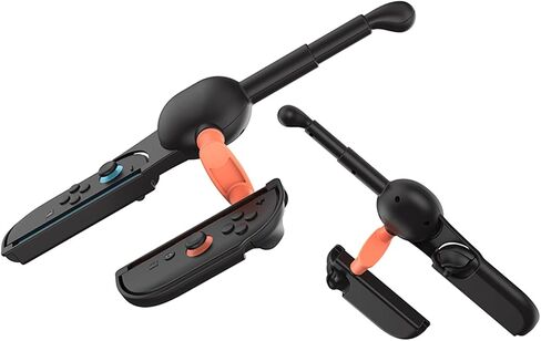 XHSESA Universal Fishing Rod Grip for Switch/OLED/Switch2 - Ergonomic Controller Handle with 360° Rotating Reel(Fishing Game Accessories) in Saudi Arabia
