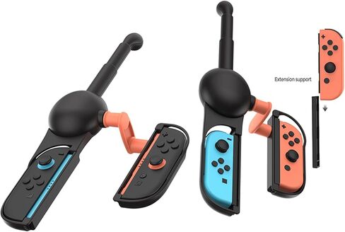 XHSESA Universal Fishing Rod Grip for Switch/OLED/Switch2 - Ergonomic Controller Handle with 360° Rotating Reel(Fishing Game Accessories) in Saudi Arabia