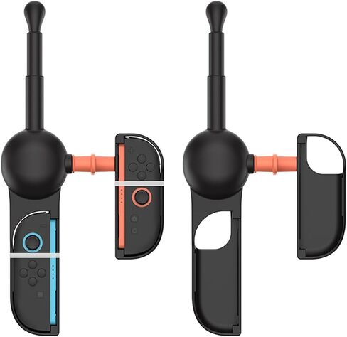 XHSESA Universal Fishing Rod Grip for Switch/OLED/Switch2 - Ergonomic Controller Handle with 360° Rotating Reel(Fishing Game Accessories) in Saudi Arabia