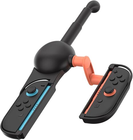 XHSESA Universal Fishing Rod Grip for Switch/OLED/Switch2 - Ergonomic Controller Handle with 360° Rotating Reel(Fishing Game Accessories) in Saudi Arabia