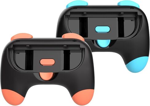 XHSESA Handle Grips for Switch 2, ABS Durable Gaming Cartoon joystick for JoyCon controller (Red+Blue) in Saudi Arabia