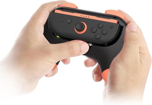 XHSESA Handle Grips for Switch 2, ABS Durable Gaming Cartoon joystick for JoyCon controller (Red+Blue) in Saudi Arabia
