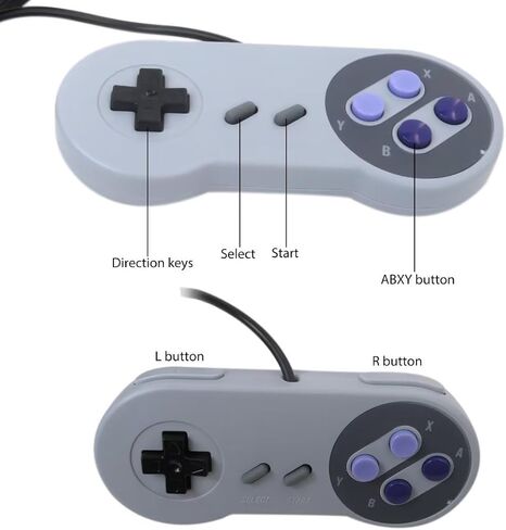 2 حزمة استبدال لوحدات تحكم Super Nintendo SNES ، AV كابل وحزمة محول الطاقة لـ Super Nintendo SNES Console System TBGS in Saudi Arabia