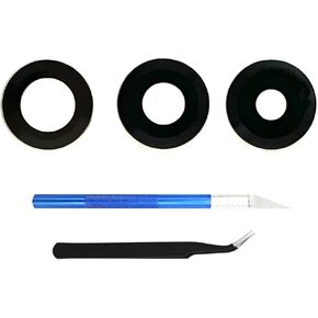 1 Pack Back Rear Camera Lens Glass Replacement Parts for Motorola Moto Edge UW 2021 XT2141 with Adhesive and 2 Repair Tool (Black) in Saudi Arabia