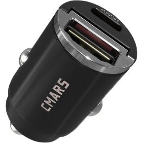 CMARS 65W+60W Cigarette Lighter Adapter,for iPhone 16 car Charger USB C/A,Fast Charging for iPhone,Car Phone Charger Dual Port for iPhone 16/15/14/13/12 Series and Samsung/Other Android Devices Black in Kuwait