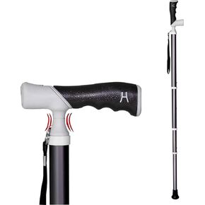 Height Adjustable Cane Wonderful Cane 105Cm/41In Telescopic Blind Cane Folding Hiking Cane for Elderly and Mountaineers(A,38~105cm) in Saudi Arabia