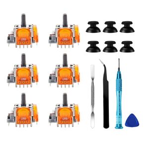 HGamyox TMR Electromagnetic Joysticks Replacement for DualSense PS5 Controller, 3D Analog Joysticks Thumbsticks with Screwdriver for Playstation 5 Repair Part Tool Kit in Saudi Arabia
