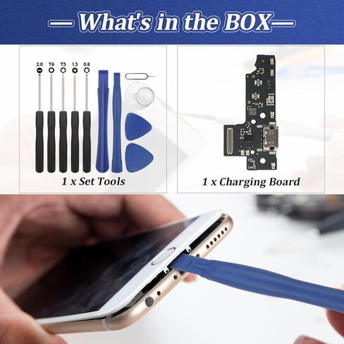 استبدال Samsung Galaxy A16 5G شحن الموصل Dock Dock لـ Samsung A16 5G A166P شحن ميناء استبدال لوحة الشاحن USB Flex Cable Assembly مع أدوات الإصلاح in Saudi Arabia