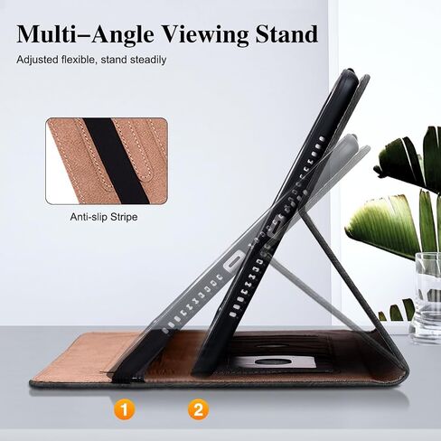 Case for Lenovo Idea Tab Pro 12.7 inch (TB-373FU/ TB-375FC) 2025 Tablet, Folio Cover with Multi-Angle Stand and Pen Holder, Purple Marble in Saudi Arabia