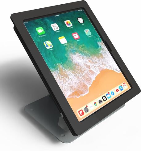 TABcare Anti-Theft Acrylic Case with EZ Foldable Aluminum Desktop Stand for Apple iPad 10 10.9", iPad 11"(Black) in Saudi Arabia