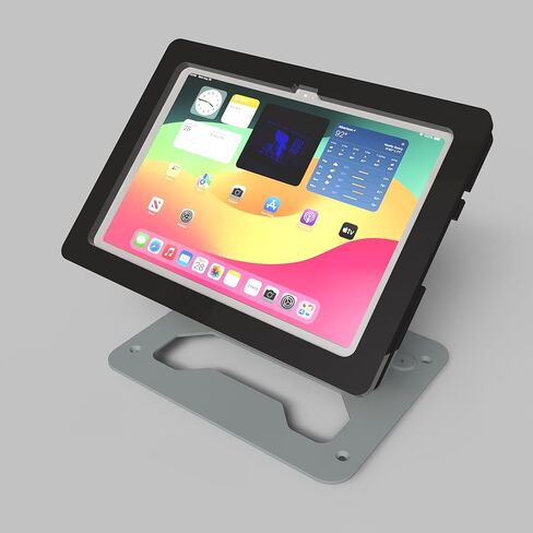 TABcare Anti-Theft Acrylic Case with EZ Foldable Aluminum Desktop Stand for Apple iPad 10 10.9", iPad 11"(Black) in Saudi Arabia
