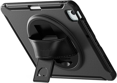 Sahara - Series Series Case -Duty مع حزام يدوي لـ iPad Air 11 "(M2 2024 & M3 2025) ، Scorpion Black ، (TB00421) in Saudi Arabia