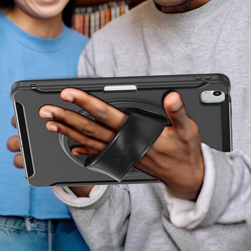 Sahara - Series Series Case -Duty مع حزام يدوي لـ iPad Air 11 "(M2 2024 & M3 2025) ، Scorpion Black ، (TB00421) in Saudi Arabia
