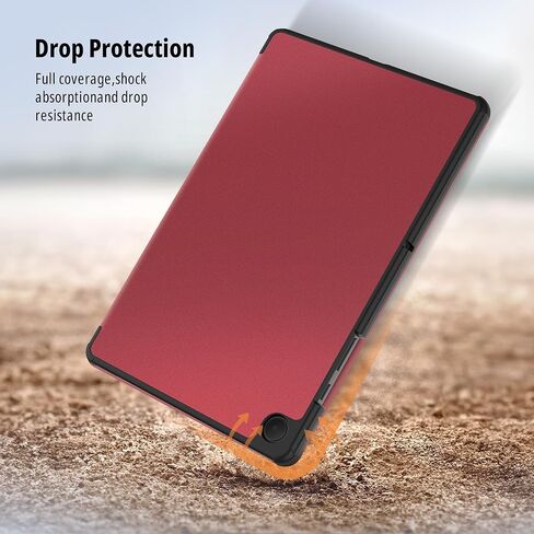 علبة Cacoe لـ Samsung Galaxy Tab A9+ Plus 11 بوصة 2023 (SM-X210/X216/X218) مع واقي الشاشة ، حالة واقية قابلة للطي ، شاشة تلقائية/إيقاف ، أسود in Kuwait