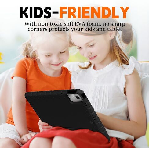 لحالة Lenovo Tab M9 ، غلاف New Kids Heavy Duty مع مقبض قابل للتحويل من أجل Lenovo Tab M9 9.0 بوصة 2023 ، الأسود in Kuwait