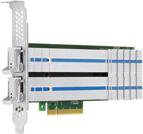 PCle x8 to 2P M.2 NVMe Adapter(Marvel 88NR2241B0 Based) in Saudi Arabia