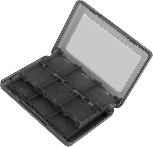 Aramox 22 لعبة بطاقة خرطوشة بطاقة 3DS DSL DSI LL ، صندوق التخزين البلاستيكي PP مع بطاقات SD ، بطاقات TF ، 2 قلم ، حماية الغبار ، تصميم الجيب (أسود) in Saudi Arabia