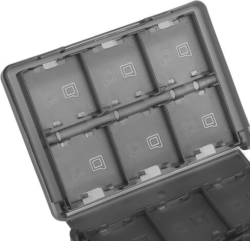 Aramox 22 لعبة بطاقة خرطوشة بطاقة 3DS DSL DSI LL ، صندوق التخزين البلاستيكي PP مع بطاقات SD ، بطاقات TF ، 2 قلم ، حماية الغبار ، تصميم الجيب (أسود) in Saudi Arabia