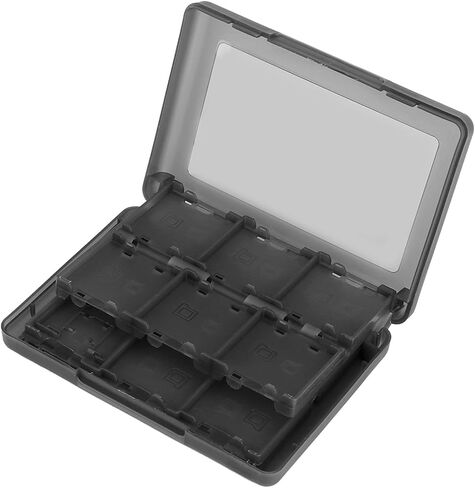 Aramox 22 لعبة بطاقة خرطوشة بطاقة 3DS DSL DSI LL ، صندوق التخزين البلاستيكي PP مع بطاقات SD ، بطاقات TF ، 2 قلم ، حماية الغبار ، تصميم الجيب (أسود) in Saudi Arabia
