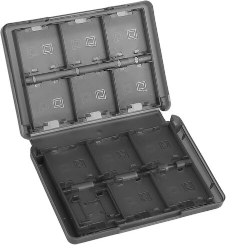 Aramox 22 لعبة بطاقة خرطوشة بطاقة 3DS DSL DSI LL ، صندوق التخزين البلاستيكي PP مع بطاقات SD ، بطاقات TF ، 2 قلم ، حماية الغبار ، تصميم الجيب (أسود) in Saudi Arabia